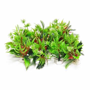 AQUATOP PD-MULTI6 12 Pack 4 Inch Plastic Aquarium Plants